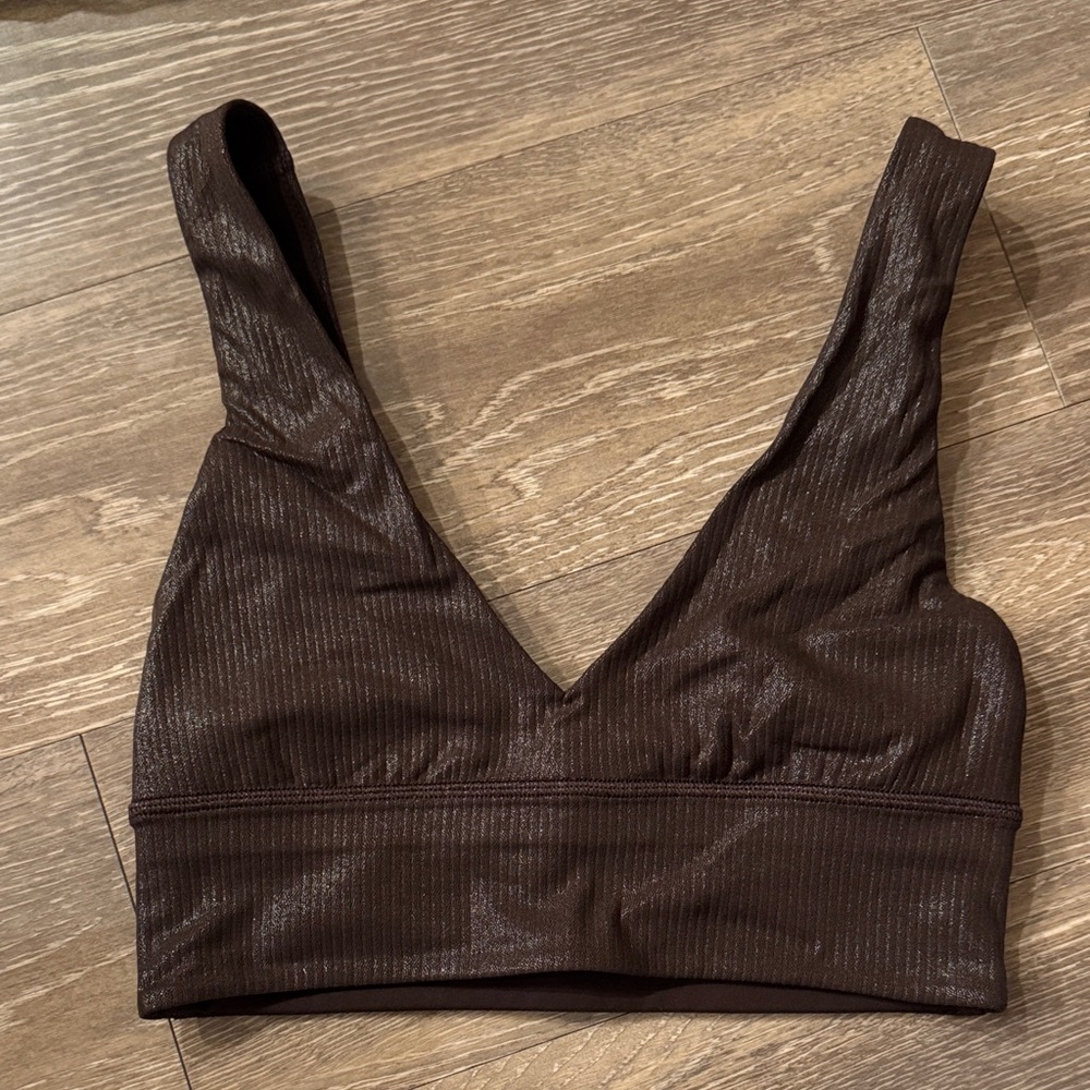 Lululemon brown shimmer bra